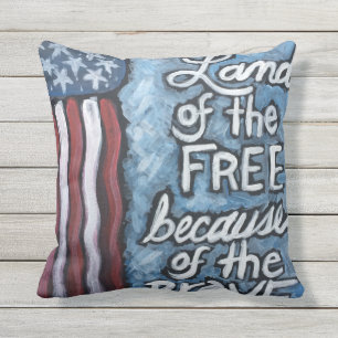 Patriotic Outdoor Pillow Kissen