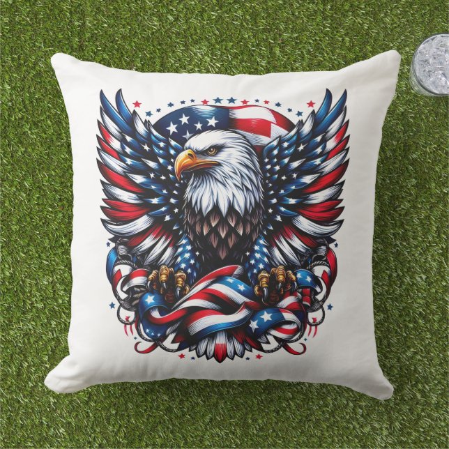 Patriotic Outdoor Pillow Kissen (Gras)