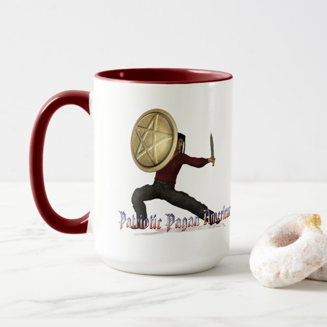 Patriotic Pagan American Tasse (Mit Donut)