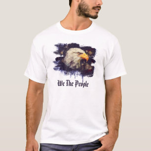 *~* Patriotic Painted American Eagle Head USA T-Shirt