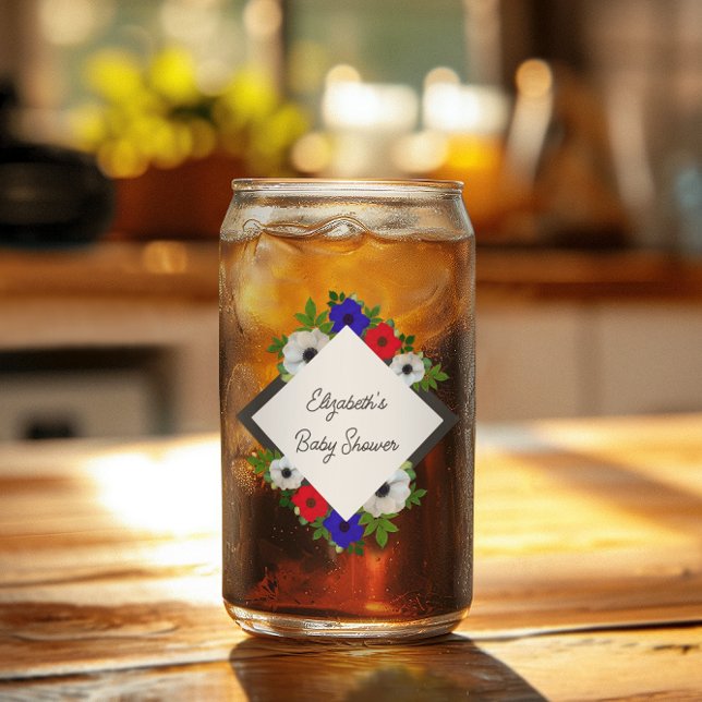 Patriotic Panda Anemone Baby Shower Dosenglas (Von Creator hochgeladen)