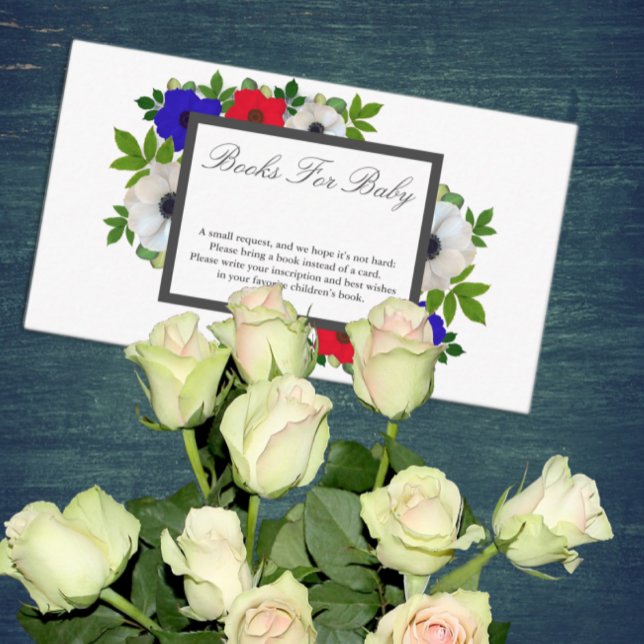 Patriotic Panda Anemone Babydusche Bücher für Baby Begleitkarte (Von Creator hochgeladen)