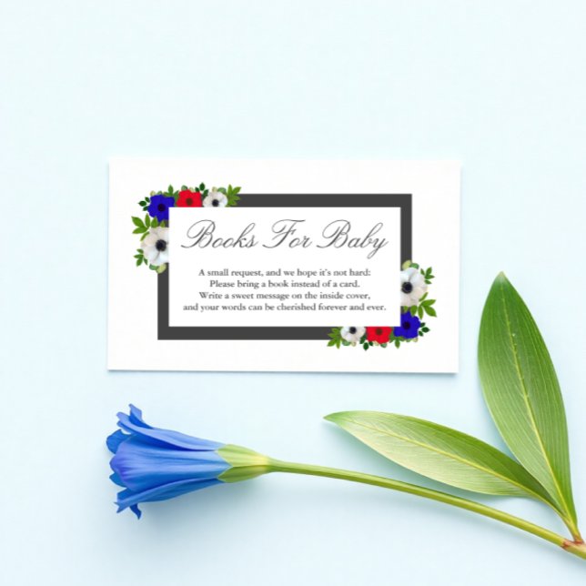 Patriotic Panda Anemone Books for Baby Card Begleitkarte (Von Creator hochgeladen)