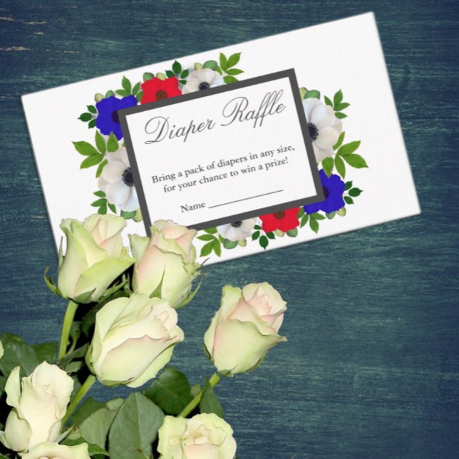 Patriotic Panda Anemone Kinderdusche Windelwanne Begleitkarte (Von Creator hochgeladen)