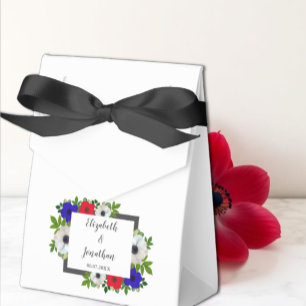 Patriotic Panda Anemone Wedding Geschenkschachtel