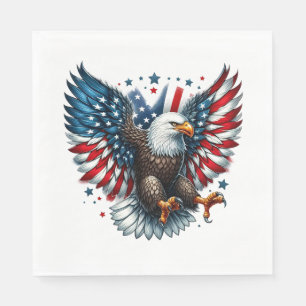 Patriotic Paper Napkins Serviette