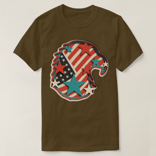 Patriotic Papercraft T-Shirt (Design vorne)