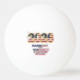 Patriotic Peace Decal Tischtennisball