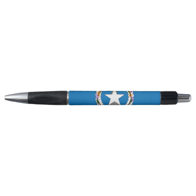 Patriotic Pen mit der Flagge von Northern Mariana, Kugelschreiber (Vorderseite)