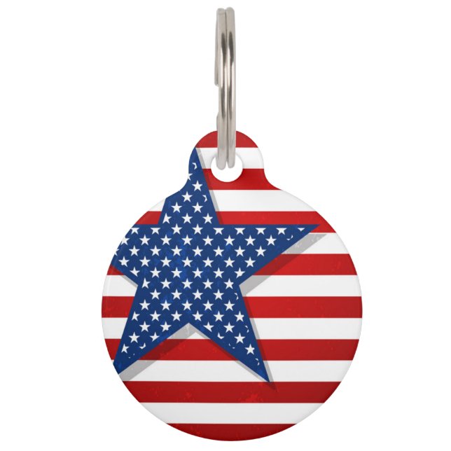 Patriotic Pet Tag Haustiermarke (Vorderseite)