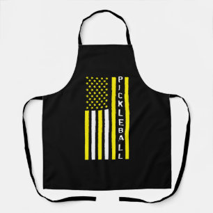 Patriotic Pickleball Sport USA Flag Schürze