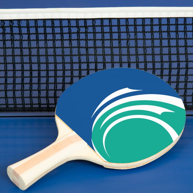 Patriotic, ping pong paddle with Flag of Ottawa Tischtennis Schläger (InSitu)