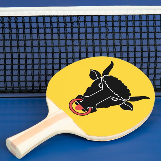 Patriotic, ping pong paddle with Flag of Uri Tischtennis Schläger (InSitu)