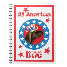 Patriotic Plott Hound Notizblock