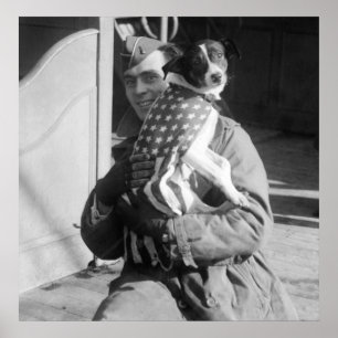 Patriotic Pooch, Anfang der 1900er Poster