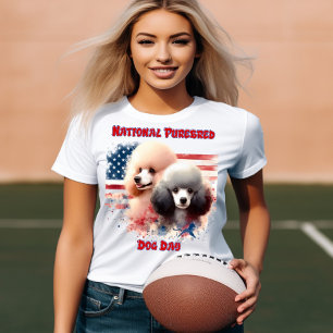 Patriotic Poodles Prance von alter Herrlichkeit T-Shirt