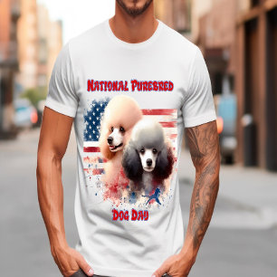 Patriotic Poodles Prance von alter Herrlichkeit T-Shirt