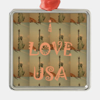 Patriotic Pop Art: "I Liebe USA" Grafikdesign