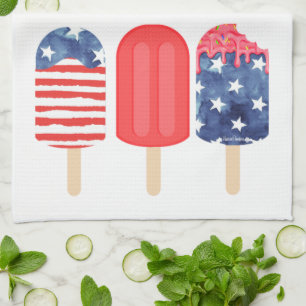 Patriotic Popsicle Geschirrtuch