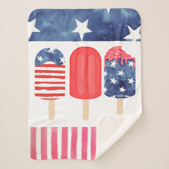 Patriotic Popsicle Sherpadecke (Vorderseite)