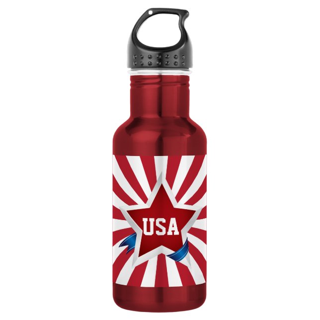 Patriotic Pride USA Edelstahlflasche (Vorderseite)