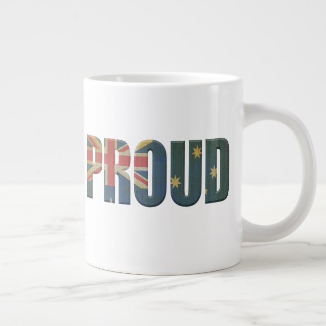 Patriotic Proud Australian Jumbo-Tasse (Rechts)