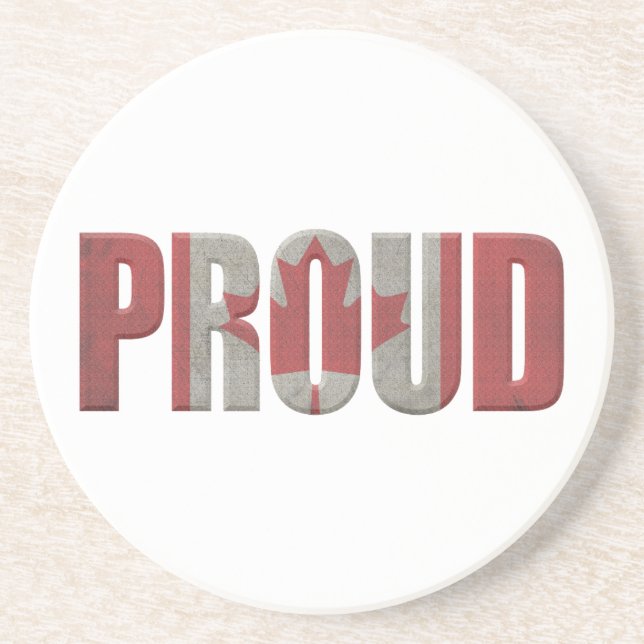 Patriotic Proud Canadian Untersetzer (Vorne)
