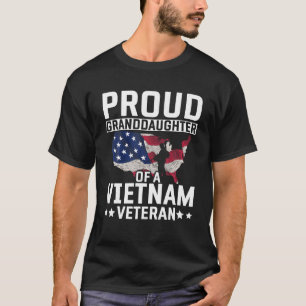Patriotic Proud Grandtochter US-Flagge Vietnam Vet T-Shirt