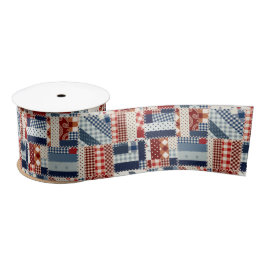 Patriotic Quilt Ribbon Satinband