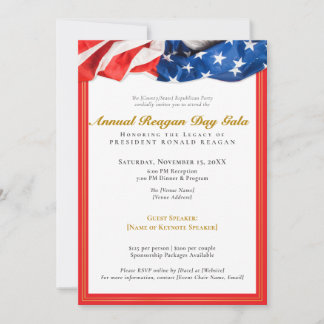 Patriotic Reagan Day Gala Fundraiser Republikaner Einladung