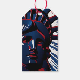 Patriotic Red Blue Statue of Liberty 4. Juli Geschenkanhänger