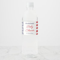 Patriotic Red White Blue Baby Dusche Party