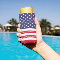 Patriotic Red White Blue USA Flag Personalisiert