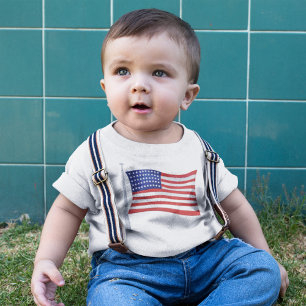 Patriotic Red White und Blue Trendy Baby T-shirt