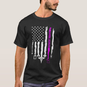 Patriotic Respiratory Therapies US Flag RT Week T-Shirt