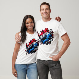 "Patriotic Rhino Design" T-Shirt