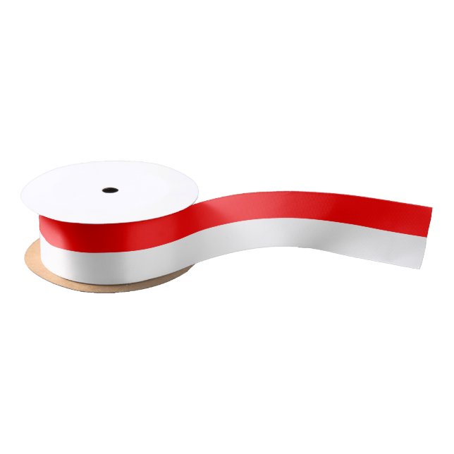 Patriotic Ribbon mit Flagge Indonesiens Satinband (Spule)