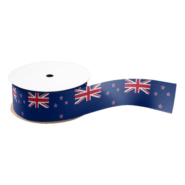 Patriotic Ribbon mit Flagge Neuseelands Ripsband (Spule)