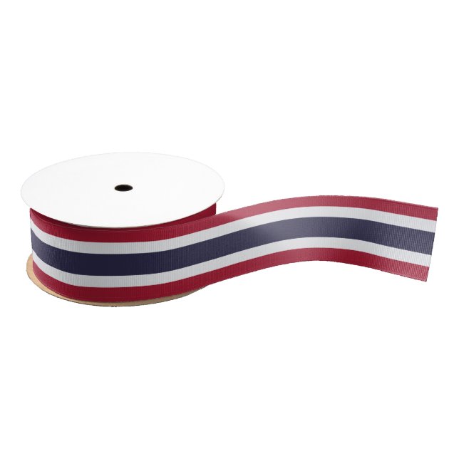 Patriotic Ribbon with Flag of Thailand Ripsband (Spule)