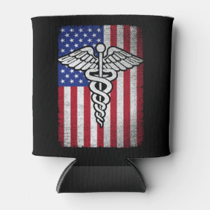 Patriotic RN Registered Nurse USA American Flag Dosenkühler