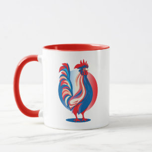 Patriotic Rooster Tasse