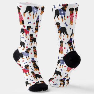 Patriotic Rottweiler Socks Socken