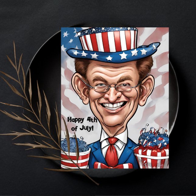 Patriotic Salute Feiertagspostkarte (Von Creator hochgeladen)