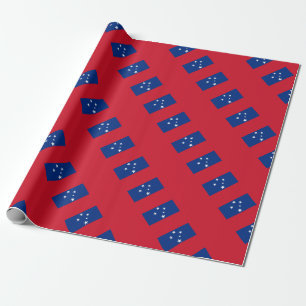 Patriotic Samoa Island Fahne Geschenkpapier
