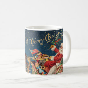 Patriotic Santa Small Frohe Weihnachts-Tasse Kaffeetasse