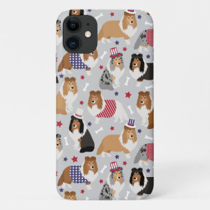 Patriotic Sheltie Shetland Sheepdog Case-Mate iPhone Hülle