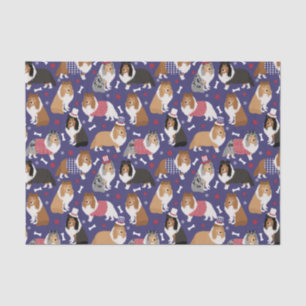 Patriotic Sheltie Shetland Sheepdog Seidenpapier