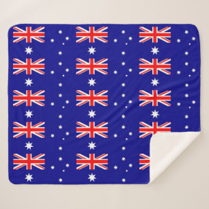 Patriotic Sherpa Blanket mit australischer Flagge Sherpadecke