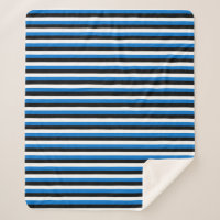 Patriotic Sherpa Blanket mit Flagge Estlands