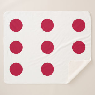 Patriotic Sherpa Blanket mit japanischer Flagge Sherpadecke